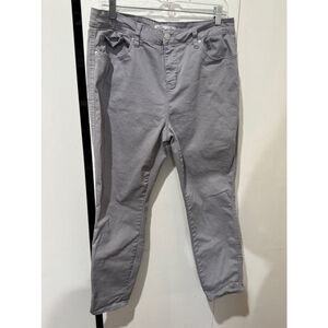 Women's Royalty Gray Ankle High Rise stretch Jeans Size 16